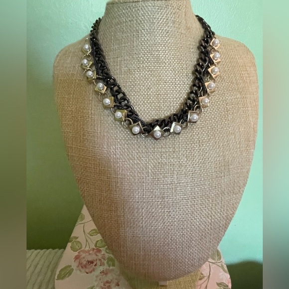 Jewelry - Elegant Black and White Pearl Necklace